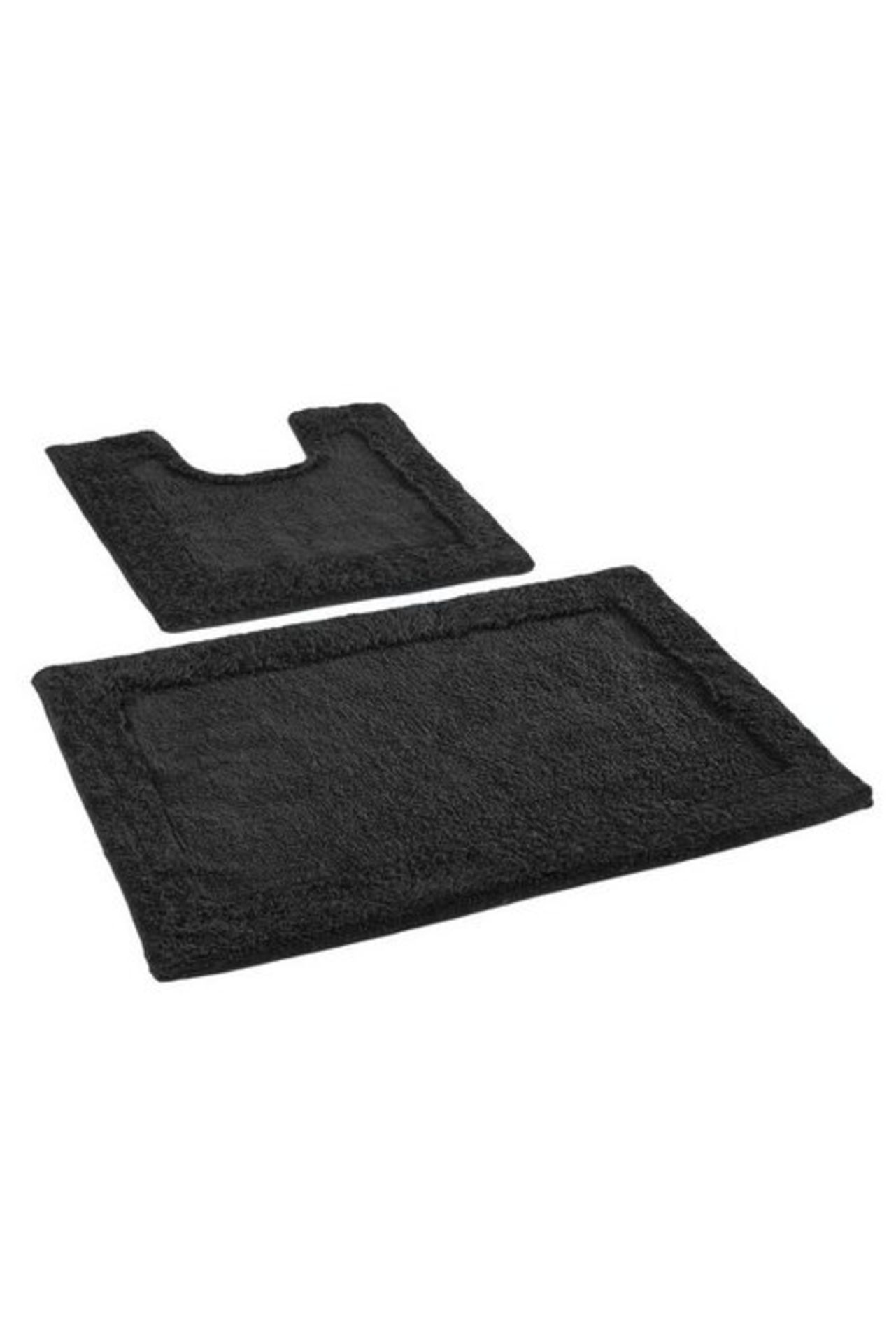 1 BAGGED KINGSLEY HOME MAT SET IN BLACK (PUBLIC VIEWING AVAILABLE)