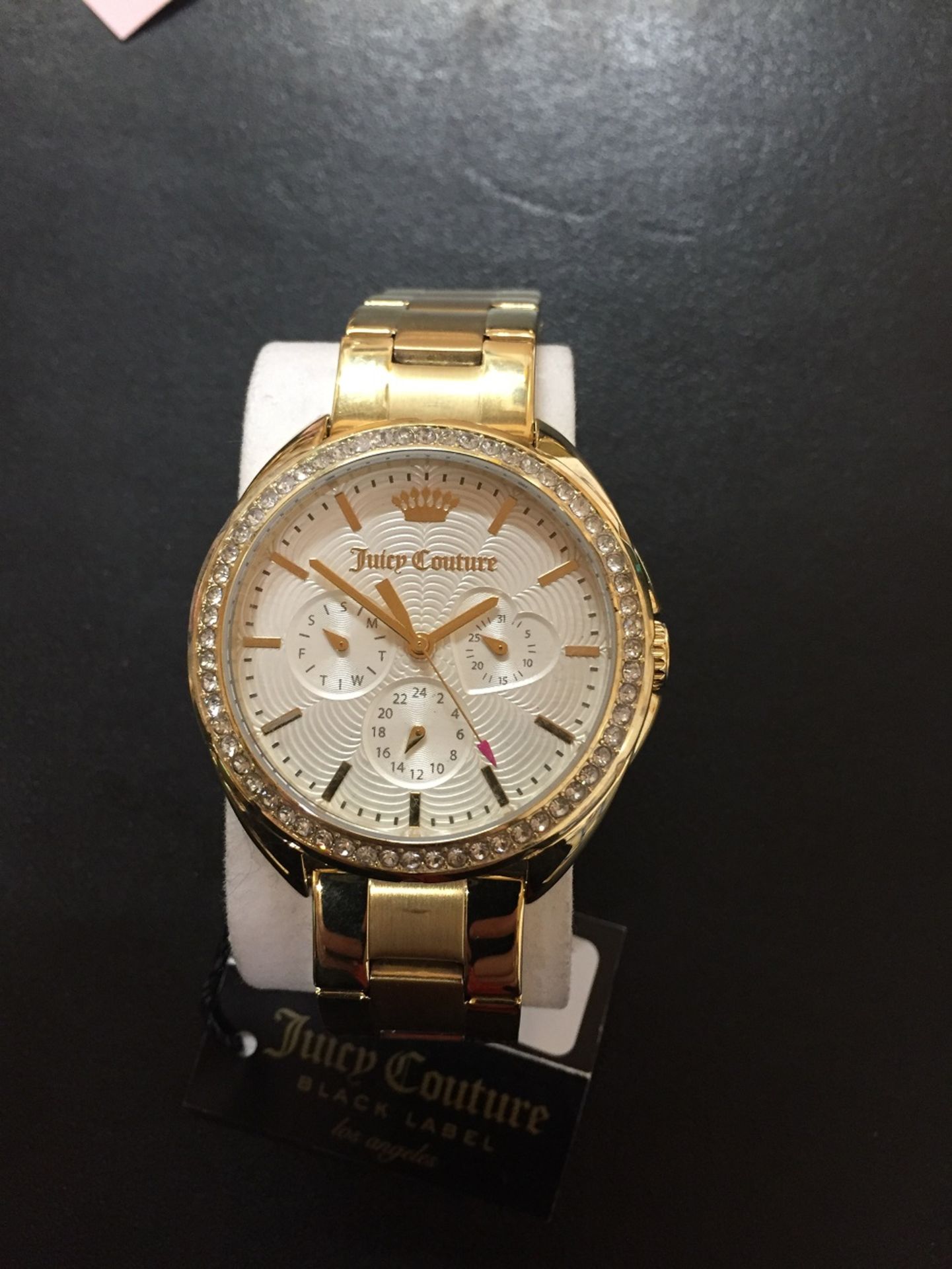 1 UNBOXED LADIES JUICY COUTURE CAPRI WATCH 1901479 IN GOLD / RRP £135.00 (VIEWING IS AVALABLE)