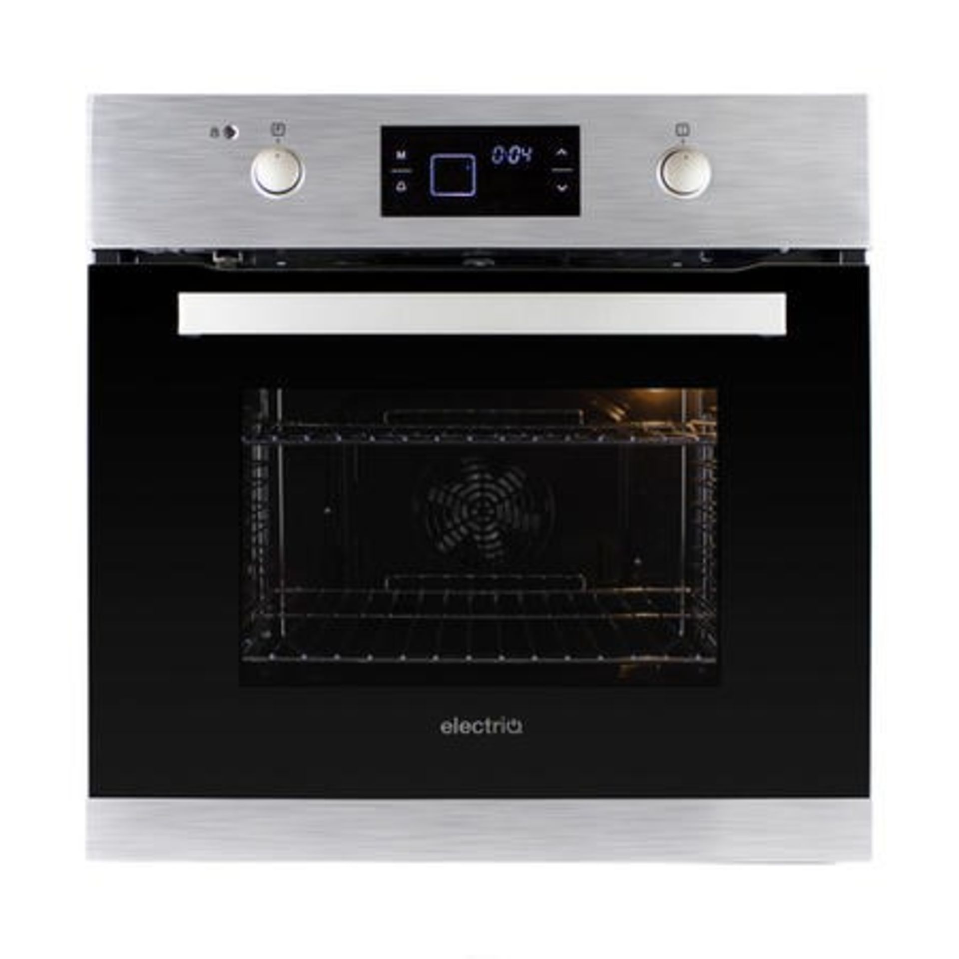 1 BOXED ELECTRIQ 68L PYROLYTICSELF CLEANING ELECTRIC SINGLE OVEN IN STAINLESS STEEL / RRP £239.97 (