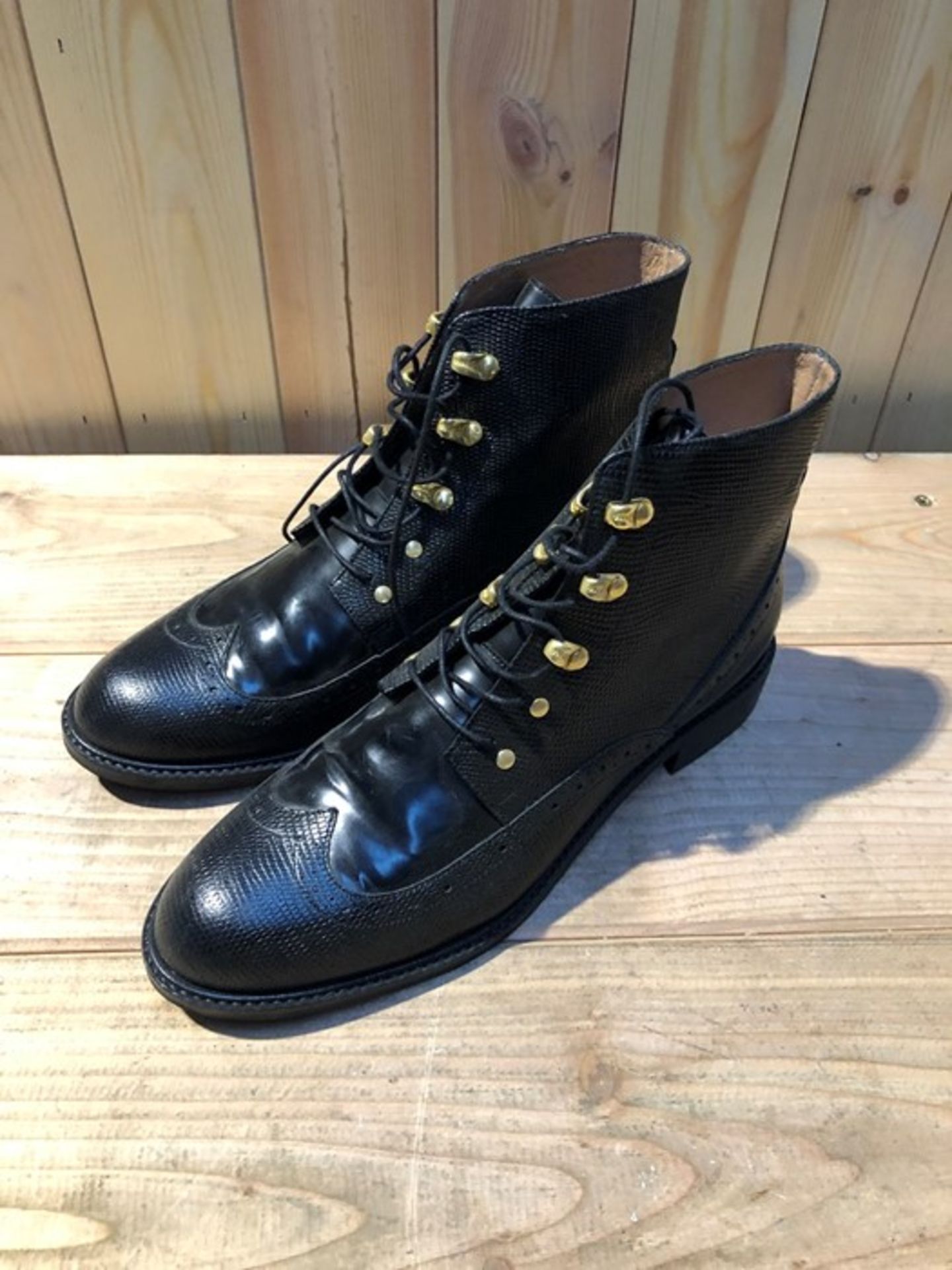 1 PAIR OF JONAK BLACK SHOES / SIZE 41 / RRP £135.00 (PUBLIC VIEWING AVAILABLE)