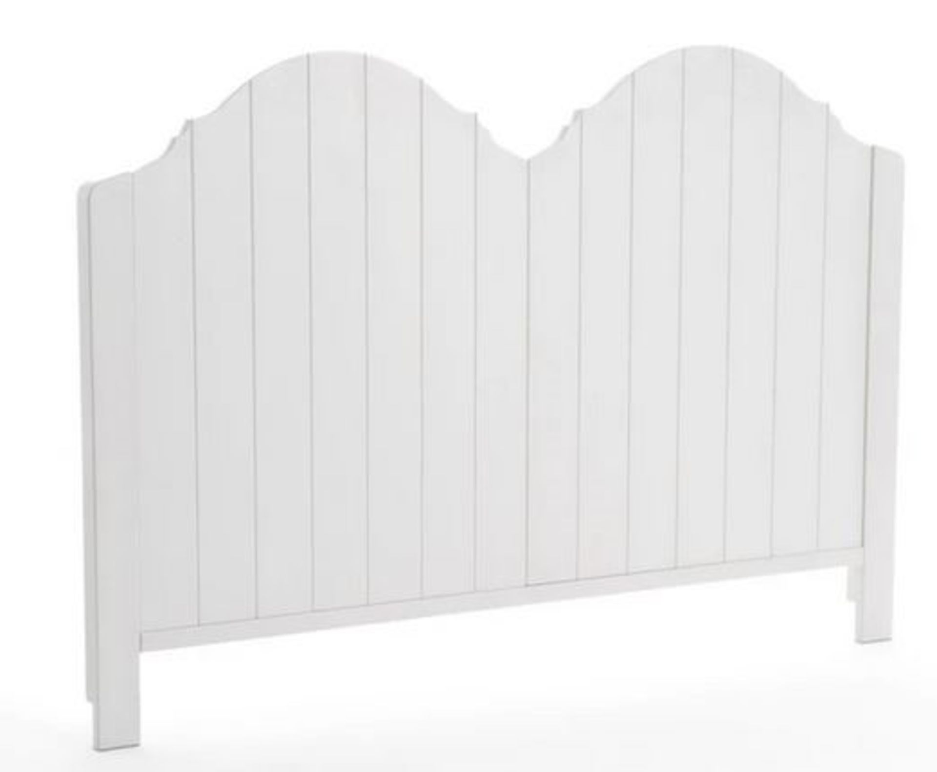 1 GRADE A BOXED DESIGNER PINE HEADBOARD IN WHITE / RRP £215.00 (PUBLIC VIEWING AVAILABLE)