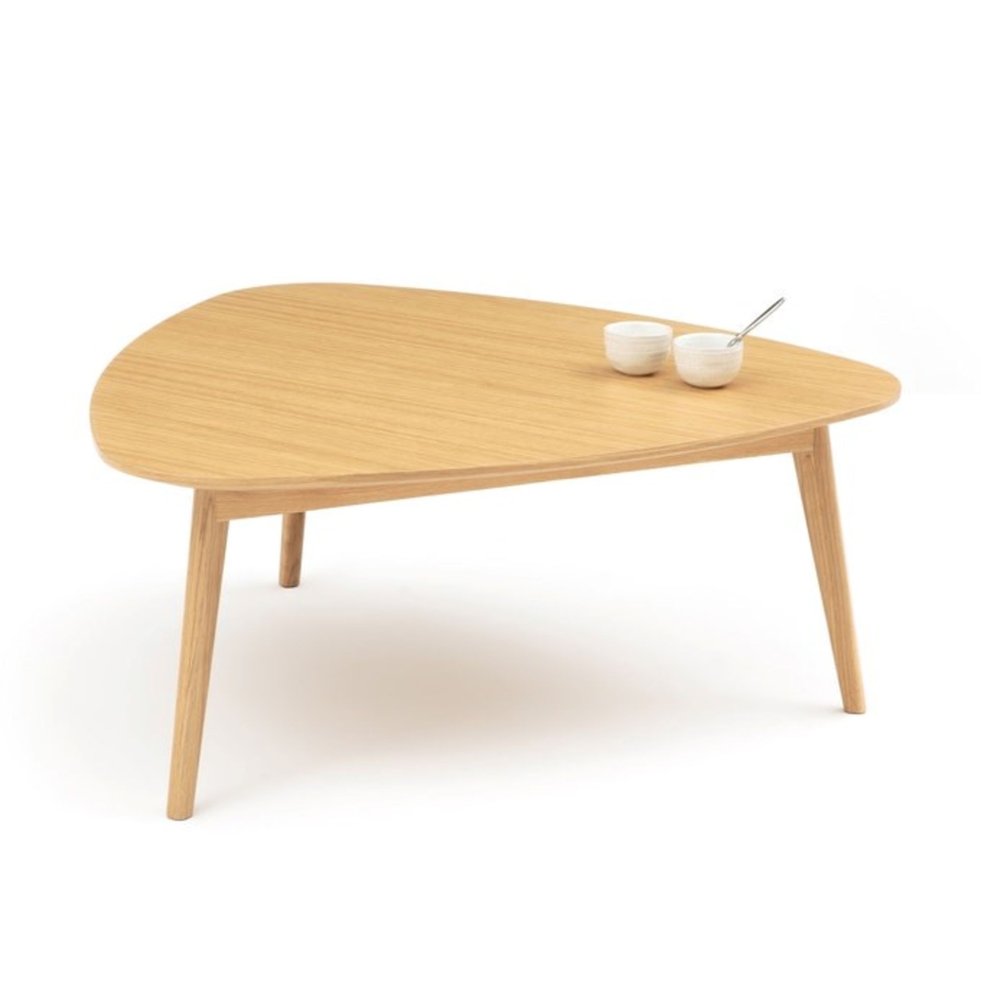 1 GRADE B BOXED DESIGNER COFFEE TABLE IN OAK / RRP £325.00 (PUBLIC VIEWING AVAILABLE)