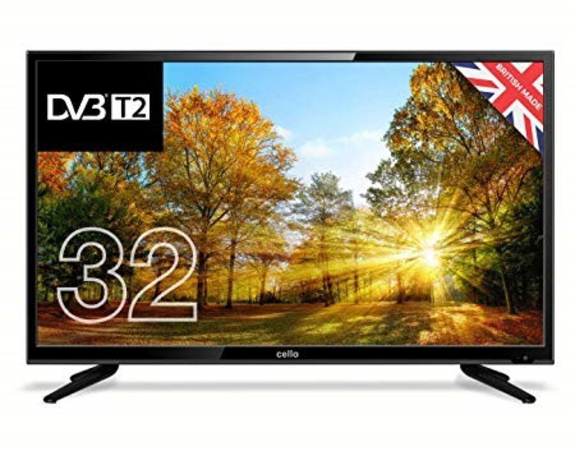 1 BOXED TESTED AND WORKING CELLO 32" LED SMART TV WITH AN INTEGRATED DVD PLAYER - C32227FT2 / RRP £