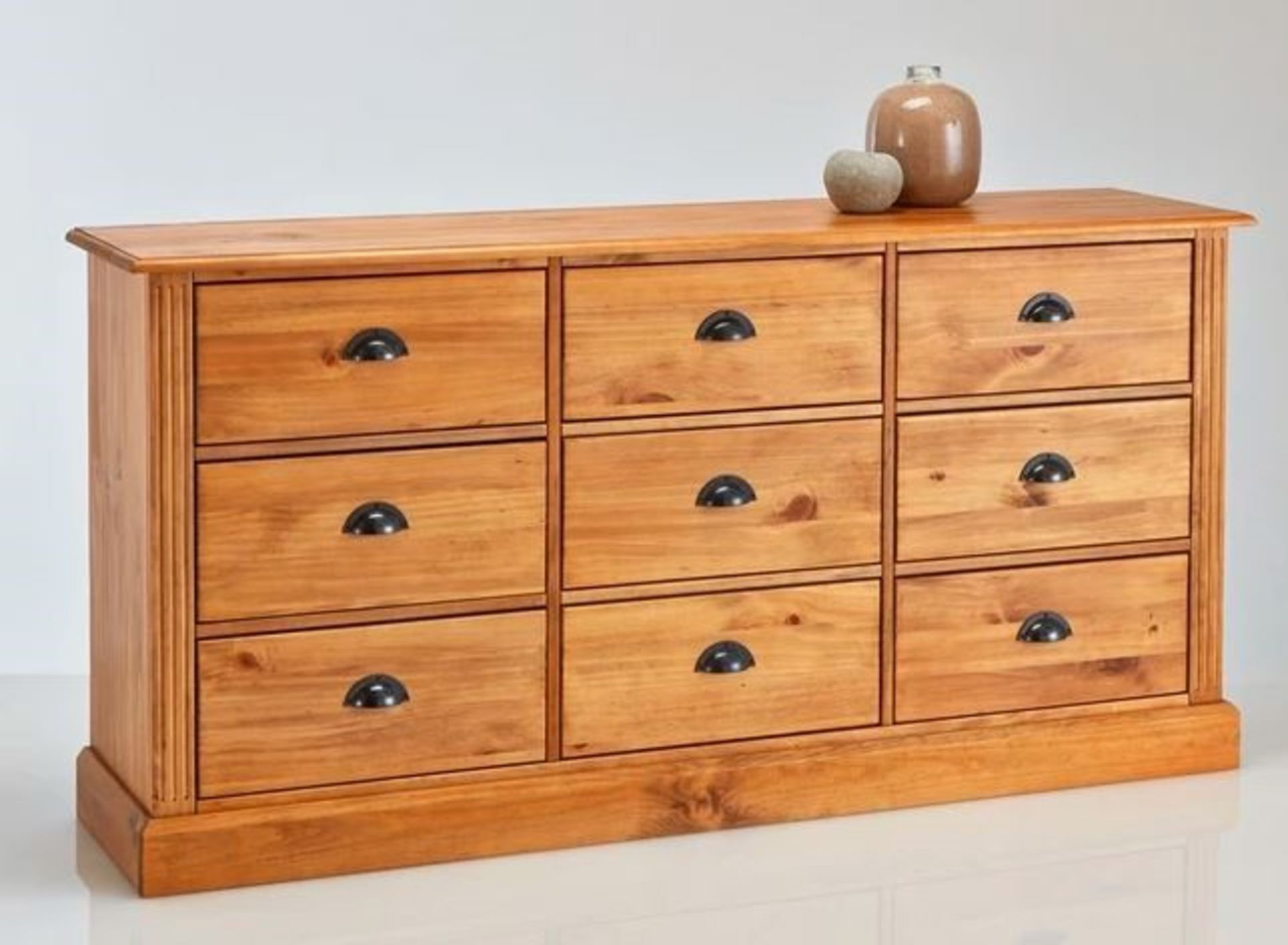 1 GRADE B BOXED DESIGNER AUTHENTIC STYLE SOLID PINE SIDEBOARD / RRP £550.00 (PUBLIC VIEWING