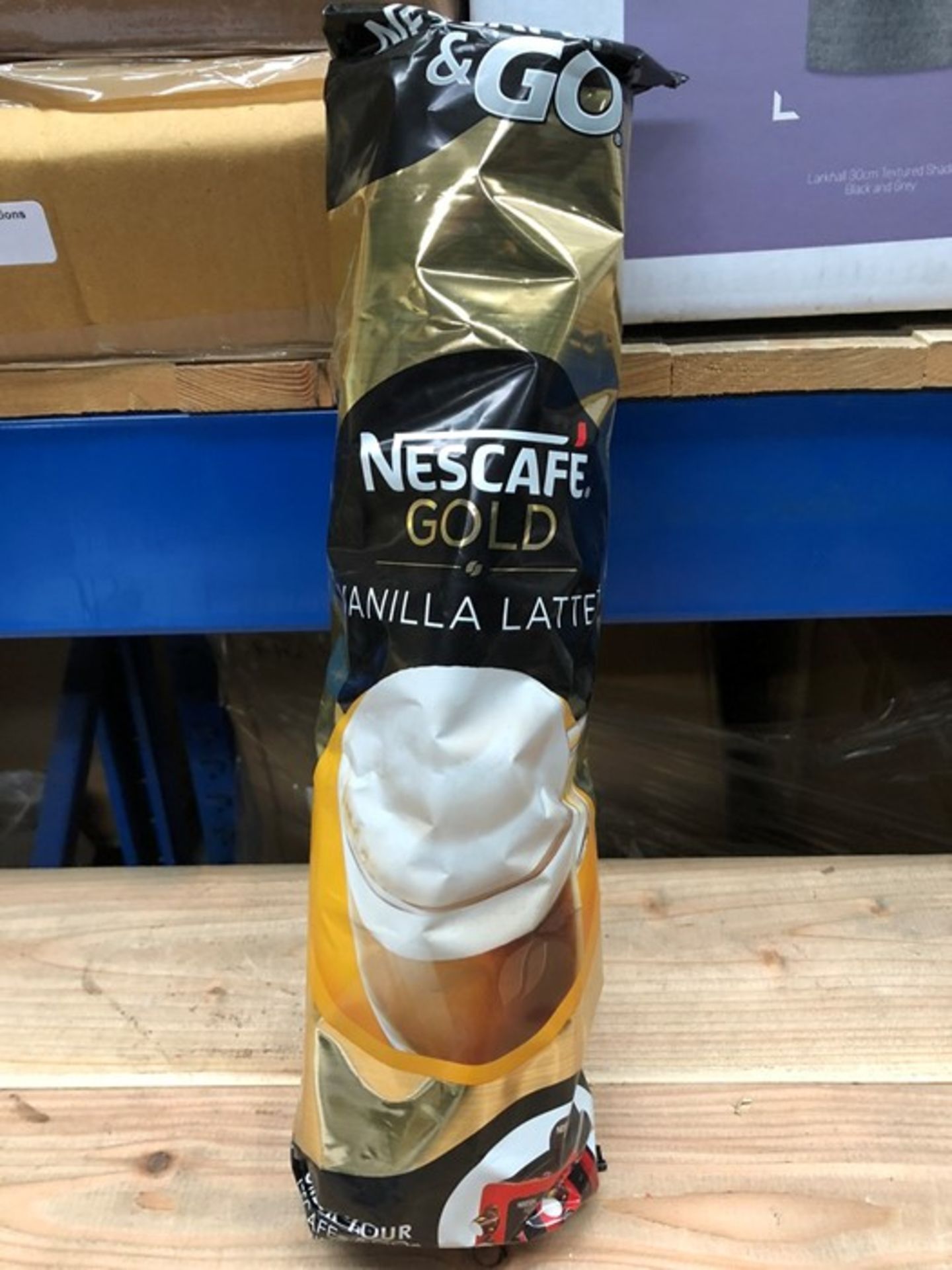 1 LOT TO CONTAIN 6 SLEEVES OF NESCAFE AND GO GOLD VANILLA LATTE - 8 CUPS PER SLEEVE / BEST BEFORE: