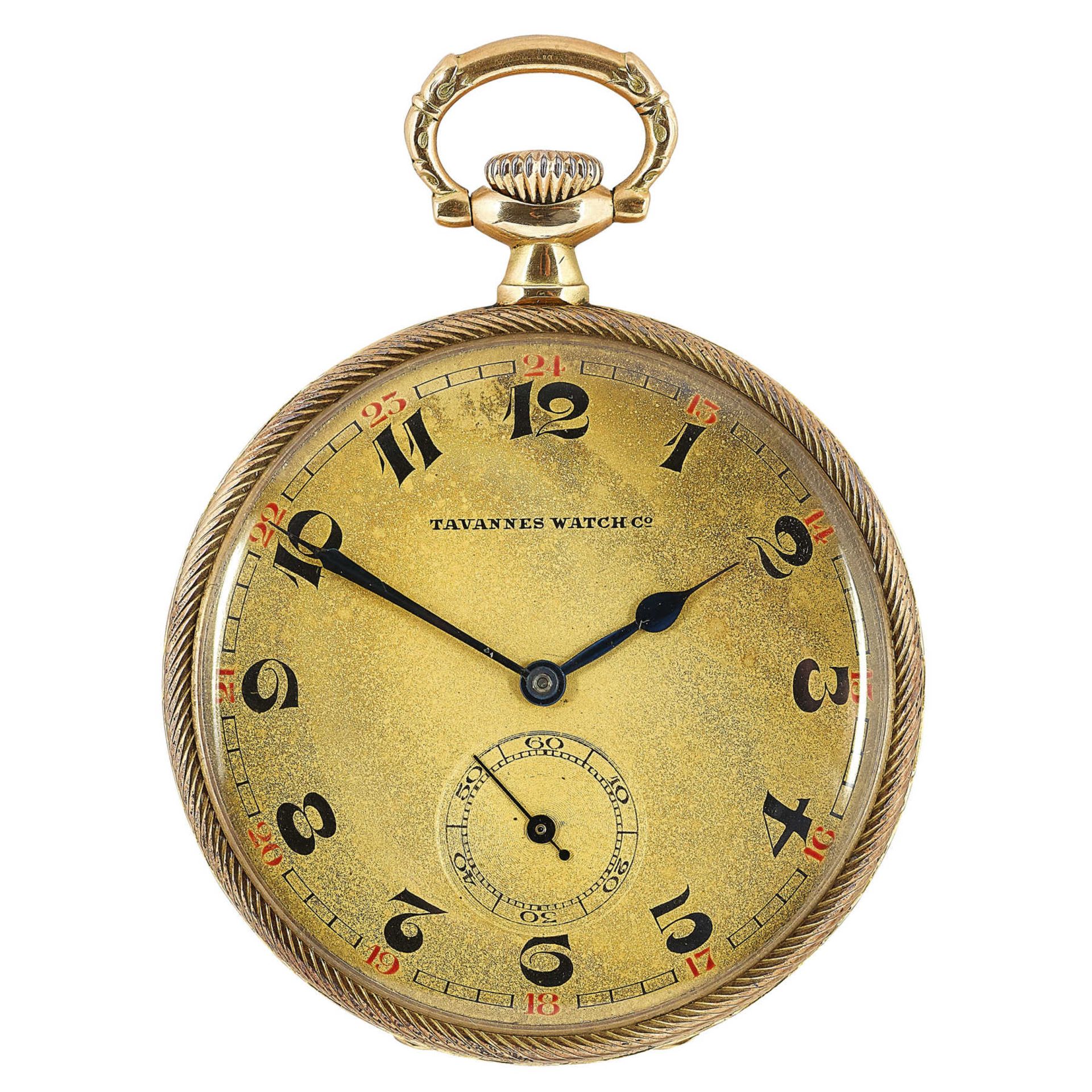 TAVANNES WATCH CO.Art Deco pocket watch.Manufacturer/Manufaktur: Tavannes Watch Co., Tavannes (