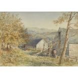 WARMINGTON, EBENEZER ALFRED1830 England 1903Rural landscape.Aquarell über Bleistift,sig. u. dat. (