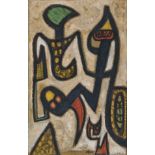 ATLAN, JEAN MICHELConstantine/Algerien 1913 - 1960 ParisPeinture bérbére.Öl auf Leinwand,sig. u.