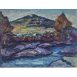 ZUFFEREY, CHRISTIANE1920 Sierre 2011Paysage.Öl auf Hartplatte,sig. u.r.,50x65 cm- - -22.00 % buyer's