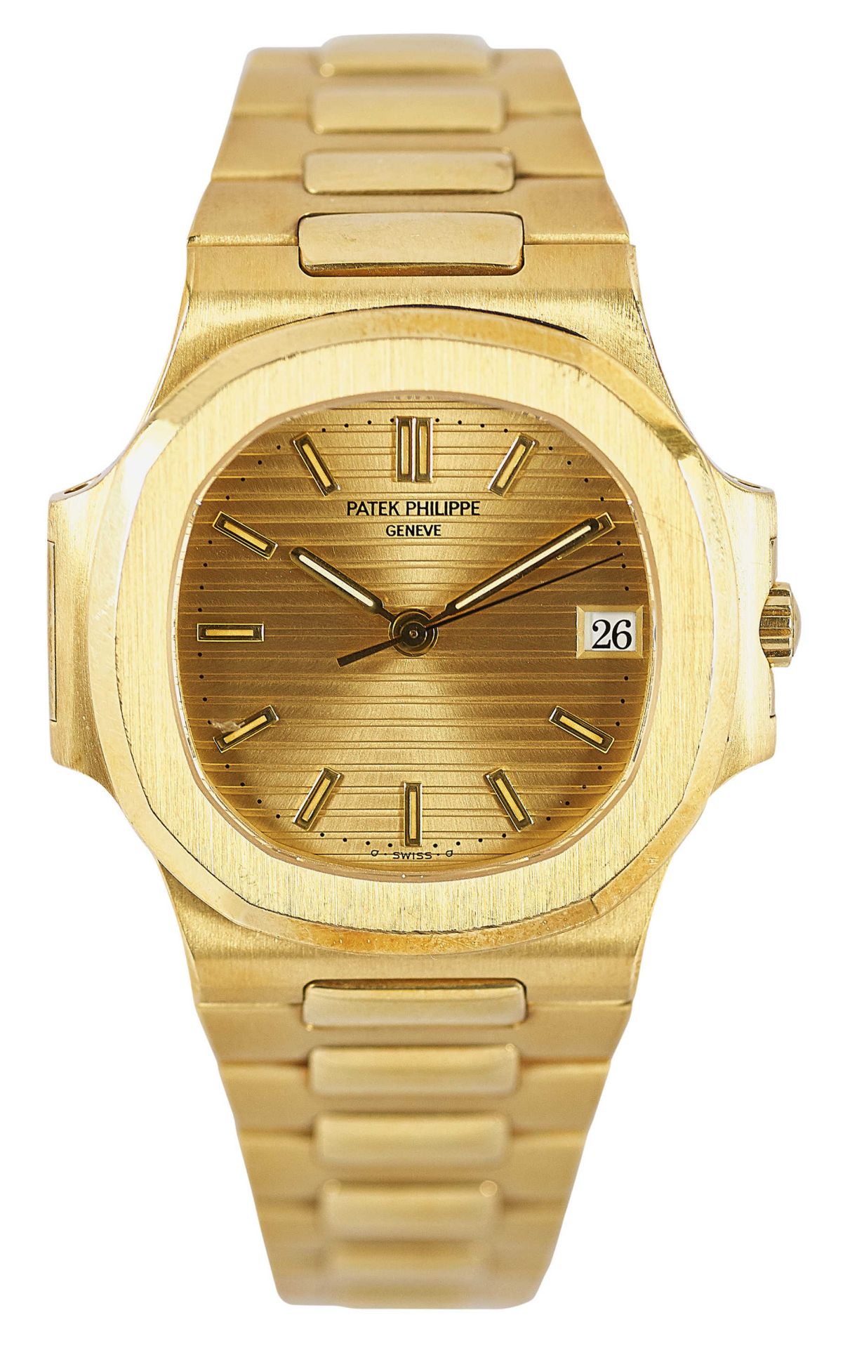 PATEK PHILIPPEGentleman's wristwatch "Nautilus".Manufacturer/Manufaktur: Patek Philippe, Geneva. - Bild 2 aus 3