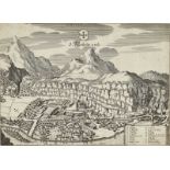 MERIAN, MATTHÄUS IBasel 1593 - 1650 LangenschwalbachS. Mauritius in Valesia. S. Maurise in Wallis.