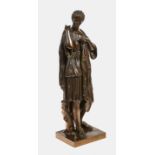 BARBEDIENNE, FERDINANDSt-Martin de Fresnay 1810 - 1892 ParisDiana von Gabii.Bronze, dunkel