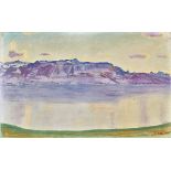 HODLER, FERDINANDBern 1853 - 1918 GenèveGenfersee von Chexbres aus.Öl auf Leinwand,sig. "F.