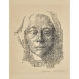 KOLLWITZ, KÄTHEKönigsberg 1867 - 1945 MoritzburgSelbstbildnis.Lithografie,handsig. u.r.,27,2x23,8