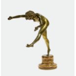 COLINET, CLAIRE JEANNE ROBERTEBrüssel 1880 - 1950 ParisLa jongleuse.Bronze, mit Resten einer