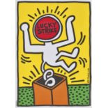 HARING, KEITHReading 1958 - 1990 New YorkLucky Strike.Farbserigrafie,im Druck sig. u. dat. (19)87