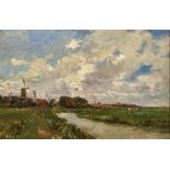 DAMERON, ÉMILE CHARLES1848 Paris 1908Paysage.Öl auf Leinwand,sig. u.l.,27x41 cm- - -22.00 % buyer'