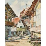 CHÂTILLON, PIERRELa Chaux-de-Fonds 1885 - 1974 BernGiessereiweg.Aquarell,sig. u. betitelt u.l.,41,