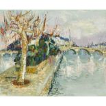 ARDISSONE, YOLANDEBueil 1927Le jardin du vert-galant.Öl auf Leinwand,sig. u.l., verso a.