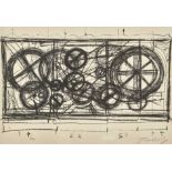 TINGUELY, JEANFribourg 1925 - 1991 BernRequiem pour une feuille morte.Lithografie,handsig. u.r.,