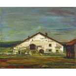 SCHNYDER, ALBERT1898 Delémont 1989La Grande Ferme.Öl auf Leinwand,verso a. Künstler-Etikett sig.,