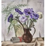 LOCCA, ALBERTLa Chaux-de-Fonds 1895 - 1966 NeuchâtelStillleben mit Anemonen und Farn in