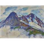 L'EPLATTENIER, CHARLESNeuchâtel 1874 - 1946 Les Côtes-du-DoubsL'Eiger et le Moine.Öl auf Leinwand,