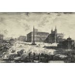 PIRANESI, GIOVANNI BATTISTAMogliano Veneto 1720 - 1778 RomVeduta della Piazza e Basilica di S.