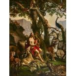 DANELLO, P.Italien, 19. Jh.Orpheus bezaubert die wilden Tiere.Öl auf Leinwand,86,5x66 cm- - -22.00 %