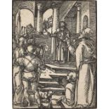 DÜRER, ALBRECHT1471 Nürnberg 1528NachdruckPaar Blätter aus der Kleinen Passion.1. "Christus vor