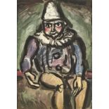 ROUAULT, GEORGES1871 Paris 1958Le vieux clown.Farbaquatinta,i.d. Platte mgr. u. dat. (19)30 u.l.,