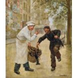 CHOCARNE-MOREAU, PAUL CHARLESDijon 1855 - 1931 ParisApprenti cuisinier et ramoneur.Öl auf