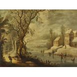 LEYTENS, GIJSBRECHTAntwerpen 1586 - 1642/57NachfolgerWinterlandschaft.Öl auf Holz, parkettiert,59x80