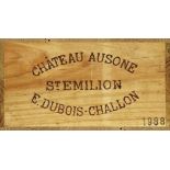 CHÂTEAU AUSONESaint-Émilion, Premier Grand Cru Classé A, 1988.12 Flaschen. OHK.2xIN, 10xBN.2