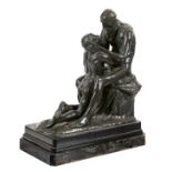 MEUNIER, CONSTANTIN ÉMILEEtterbeek bei Brüssel 1831 - 1905 IxellesRetour du fils prodigue.Bronze,