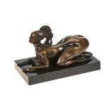 FUCHS, ERNST1930 Wien 2015Sphinx.Bronze, patiniert, umseitig sig. "Ernst Fuchs", Giesser-Stpl. "