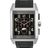 JAEGER-LECOULTREDouble-face wristwatch "Reverso Squadra World Chronograph".Manufacturer/