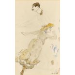 PURY, BARON EDMOND JEAN DENeuchâtel 1845 - 1911 LausanneFigurenstudien.Aquarell und Tusche,Sig.-