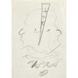 ROTH, DIETERHannover 1930 - 1998 BaselSchnellzeichnung.Bleistift,sig. u.M., Nr. 505,29,5x21 cm (BG)