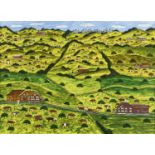 BRUNNER, JOSEFMogelsberg 1916 - 1984 MettlenToggenburger Landleben.Gouache,sig. u.l.,50x70 cm- - -