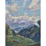 WIELAND, HANS BEATGallusberg 1867 - 1945 KriensAletschhorn.Öl auf Leinwand,sig. u.l.,87x67 cm- - -