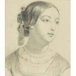 ROBERT, LÉOPOLD LOUISLa Chaux-de-Fonds 1794 - 1835 VenedigUmkreisBildnis einer Italienerin.Bleistift
