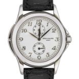 PATEK PHILIPPEGentleman's wristwatch "Travel Time".Manufacturer/Manufaktur: Patek Philippe,