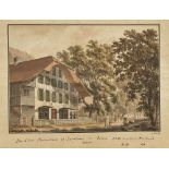 STÄHLI, JOHANNESBrienz 1778 - 1861 HabkernDas Seiler Pensionshaus zu Interlaken im Jahre 1811, in
