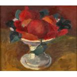 GIMMI, WILHELMZürich 1886 - 1965 ChexbresNature morte (coup de fruits).Öl auf Malkarton,sig. u.l.,