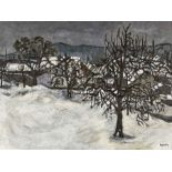 KATHY, ROGERLeuven 1934 - 1979 KüttigenWinterlandschaft.Öl auf Leinwand,sig. u.r.,97,5x130 cm- - -