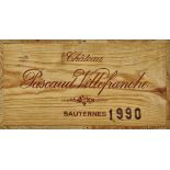 CHÂTEAU PASCAUD VILLEFRANCHESauternes, 1990.12 Flaschen. OHK.12xIN.- - -22.00 % buyer's premium on