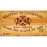 CHÂTEAU CAMENSACHaut-Médoc, Grand Cru Classé, 1983.12 Flaschen. OHK.- - -22.00 % buyer's premium