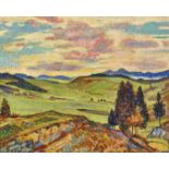 L'EPLATTENIER, CHARLESNeuchâtel 1874 - 1946 Les Côtes-du-DoubsEnvirons de la Chaux de Fonds.Öl auf