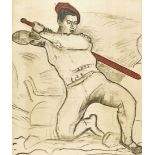 HODLER, FERDINANDBern 1853 - 1918 GenèveKämpfender Krieger (Ausschnitt aus "Rückzug von